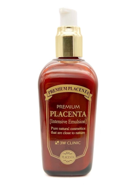 3W Clinic Омолаживающая эмульсия с экстрактом плаценты Premium Placenta Intensive Emulsion, 145 мл