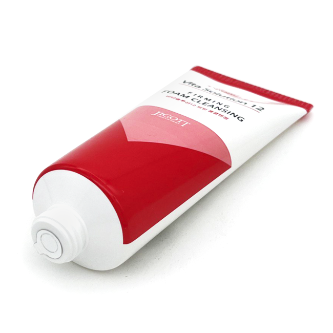 Jigott Пенка для умывания с витамином A Vita Solution 12 Firming Foam Cleansing, 180 мл