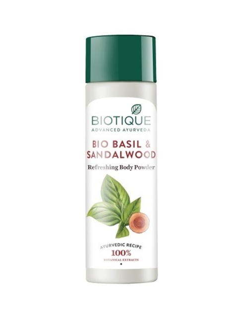 Biotique Пудра для тела освежающая с базиликом и сандаловым деревом Bio Basil & Sandalwood Refreshing Body Powder, 150 г Biotique Пудра для тела освежающая с базиликом и сандаловым деревом Bio Basil & Sandalwood Refreshing Body Powder, 150 г