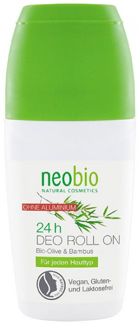 Neobio Дезодорант ролик Био-олива и бамбук, 50 мл