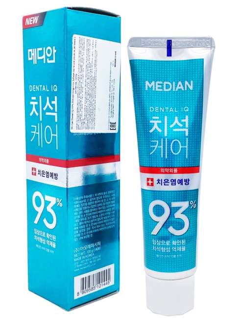 Median Зубная паста для ухода за дёснами с цеолитом Dental IQ 93% Prevent Gingivitis, 120 г