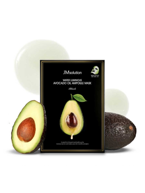 JMsolution Питательная ультратонкая маска с авокадо Water Luminous Avocado Oil Ampoule Mask, 35 мл