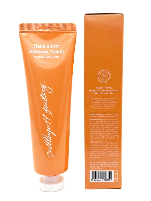 Village 11 Factory Парфюмированный крем для рук и ног сукре помело тэ Perfume Hand & Foot Cream # Sucre Pomelo The, 100 мл Village 11 Factory Парфюмированный крем для рук и ног сукре помело тэ Perfume Hand & Foot Cream # Sucre Pomelo The, 100 мл