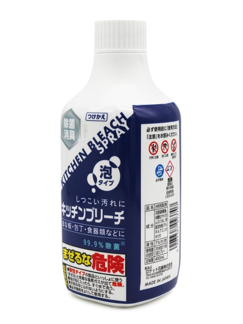 Rocket Soap Хлорный отбеливатель для кухни пенящийся сменная упаковка Kitchen Bleach Foam Type, 400 мл Rocket Soap Хлорный отбеливатель для кухни пенящийся сменная упаковка Kitchen Bleach Foam Type, 400 мл