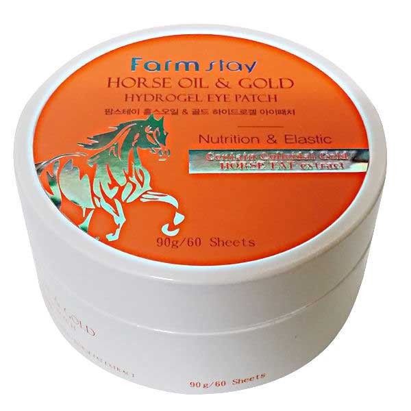 FarmStay Horse Oil & Gold Hydrogel Eye Patch Гидрогелевые патчи с золотом и Лошадиным маслом, 60 шт FarmStay Horse Oil & Gold Hydrogel Eye Patch Гидрогелевые патчи с золотом и Лошадиным маслом, 60 шт