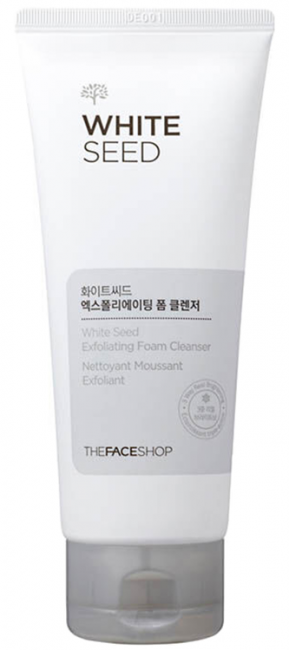THE FACE SHOP White Seed Exfoliating Foam Cleanser Отбеливающая пенка для умывания, 150 мл THE FACE SHOP White Seed Exfoliating Foam Cleanser Отбеливающая пенка для умывания, 150 мл