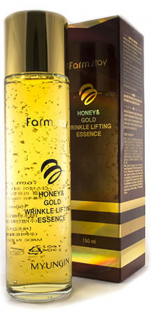 FarmStay Honey & Gold Wrinkle Lifting Essence Лифтинг эссенция с экстрактом мёда и золотом, 130 мл FarmStay Honey & Gold Wrinkle Lifting Essence Лифтинг эссенция с экстрактом мёда и золотом, 130 мл