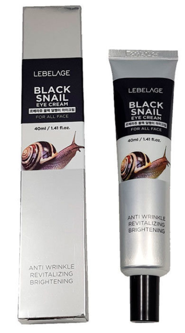 Lebelage Крем для области вокруг глаз с муцином чёрной улитки Black Snail Eye Cream, 40 мл