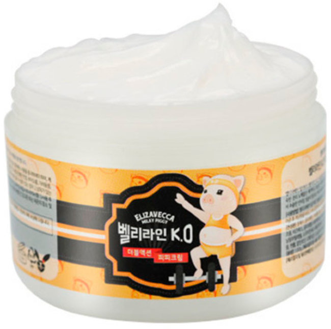 Elizavecca Belly Line K.O Double Action P.P Cream Подтягивающий крем для тела с ароматом ванильного мороженого, 100 мл