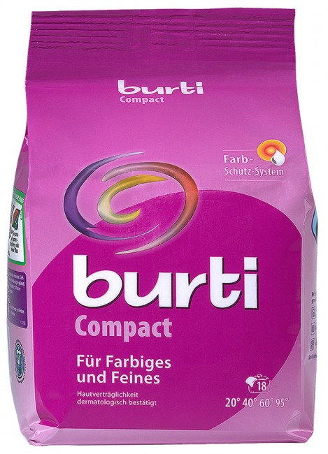 Burti Compact Стиральный порошок концентрат для стирки цветного и тонкого белья, 893 г