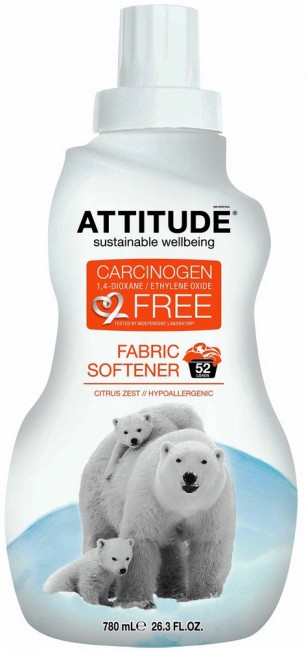 ATTITUDE Citrus Zest Концентрированный смягчитель для стирки 40 стирок, 1040 мл ATTITUDE Citrus Zest Концентрированный смягчитель для стирки 40 стирок, 1040 мл