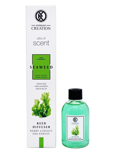 Kreasyon Аромадиффузор с палочками Морские Водоросли Reed Diffuser Seaweed, 115 мл Kreasyon Аромадиффузор с палочками Морские Водоросли Reed Diffuser Seaweed, 115 мл