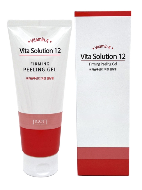 Jigott Гель-пилинг для лица укрепляющий Vita Solution 12 Firming Peeling Gel, 180 мл Jigott Гель-пилинг для лица укрепляющий Vita Solution 12 Firming Peeling Gel, 180 мл