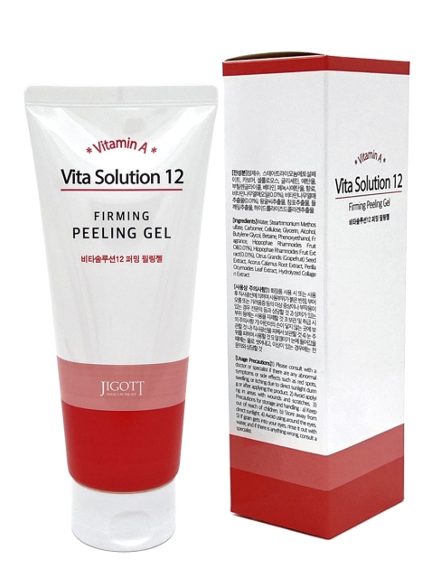 Jigott Гель-пилинг для лица укрепляющий Vita Solution 12 Firming Peeling Gel, 180 мл Jigott Гель-пилинг для лица укрепляющий Vita Solution 12 Firming Peeling Gel, 180 мл