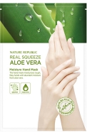 NATURE REPUBLIC Real Squeeze Aloe Vera Moisture Hand Mask Маска для рук с экстрактом алоэ, 16 мл