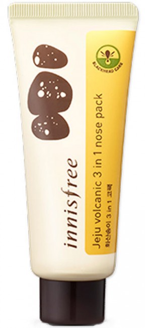 Innisfree Jeju Volcanic 3 In 1 Nose Pack Очищающая маска для носа 3 в 1 с вулканическим пеплом, 40 мл