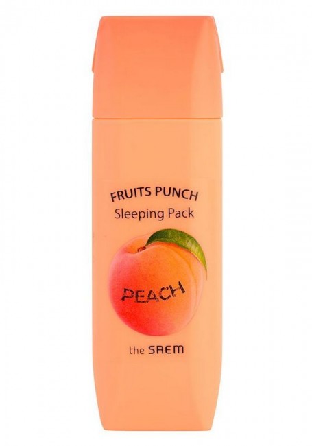 The Saem Fruits Punch Peach Sleeping Pack Ночная маска с экстрактом персика, 100 мл The Saem Fruits Punch Peach Sleeping Pack Ночная маска с экстрактом персика, 100 мл