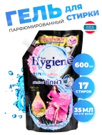 Hygiene Гель для стирки парфюмированный Цветок пиона Detergent Peony Bloom, 600 мл Hygiene Гель для стирки парфюмированный Цветок пиона Detergent Peony Bloom, 600 мл
