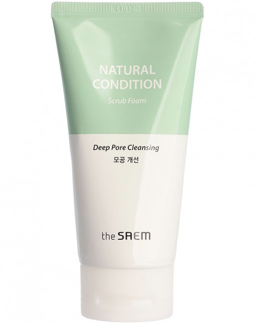 The Saem Пенка-скраб для лица Natural Condition Scrub Foam (Deep pore cleansing), 150 мл