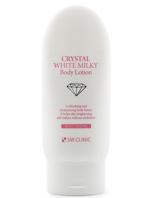 3W Clinic Лосьон для тела с молочными протеинами Crystal White Milky Body Lotion Crystal White Milky Cream, 150 г 3W Clinic Лосьон для тела с молочными протеинами Crystal White Milky Body Lotion Crystal White Milky Cream, 150 г