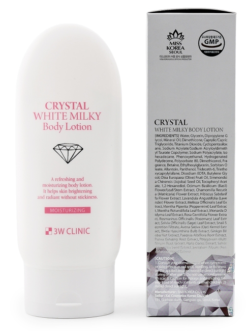 3W Clinic Лосьон для тела с молочными протеинами Crystal White Milky Body Lotion Crystal White Milky Cream, 150 г 3W Clinic Лосьон для тела с молочными протеинами Crystal White Milky Body Lotion Crystal White Milky Cream, 150 г