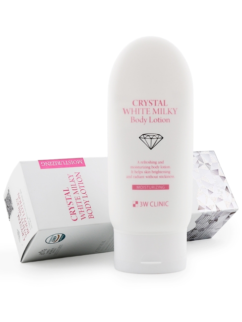 3W Clinic Лосьон для тела с молочными протеинами Crystal White Milky Body Lotion Crystal White Milky Cream, 150 г 3W Clinic Лосьон для тела с молочными протеинами Crystal White Milky Body Lotion Crystal White Milky Cream, 150 г