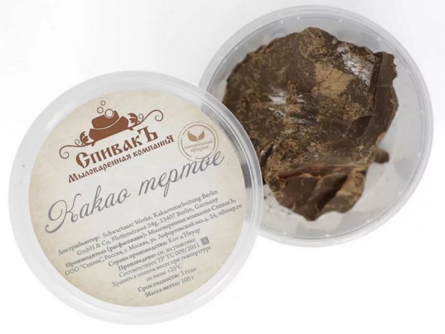 СпивакЪ Масло твердое Какао тертое, 100 г