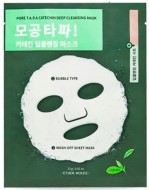 ETUDE HOUSE Pore T.A.P.A Catechin Deep Cleansing Mask Кислородная маска для очищения и сужения пор, 23 г