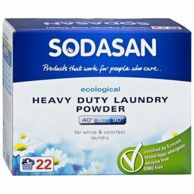 Sodasan Heavy Duty Стиральный порошок-концентрат для отбеливания и удаления стойких загрязнений, 1,2 кг Sodasan Heavy Duty Стиральный порошок-концентрат для отбеливания и удаления стойких загрязнений, 1,2 кг