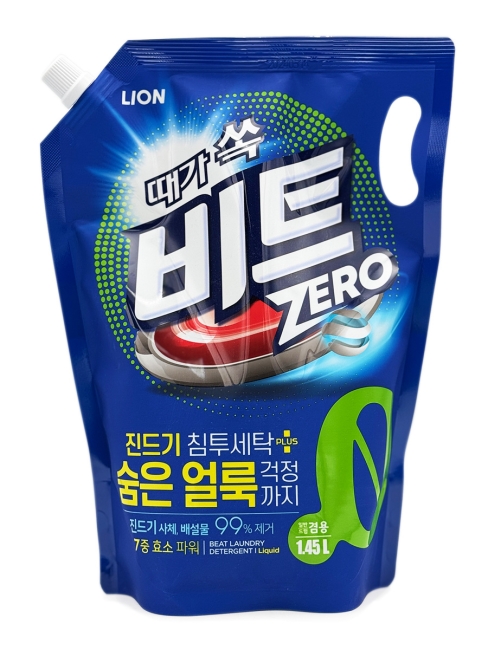 LION Гель для стирки концентрат с ферметами и энзимами Beat Zero, 1450 мл