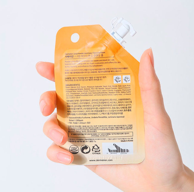 DerMeiren Scrub Powder And Deep Cleansing Foam Многофункциональная пенка-скраб для очищения кожи, 15 г DerMeiren Scrub Powder And Deep Cleansing Foam Многофункциональная пенка-скраб для очищения кожи, 15 г