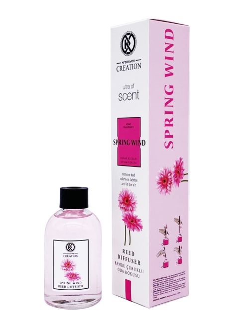 Kreasyon Аромадиффузор с палочками Весенний Ветер Reed Diffuser Spring Wind, 115 мл Kreasyon Аромадиффузор с палочками Весенний Ветер Reed Diffuser Spring Wind, 115 мл