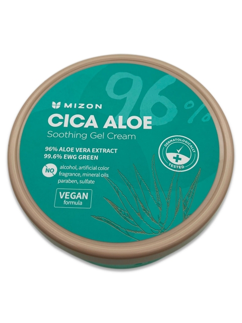 Mizon Успокаивающий гель-крем с экстрактами алоэ и центеллы азиатской Cica Aloe Soothing Gel Cream, 300 г Mizon Успокаивающий гель-крем с экстрактами алоэ и центеллы азиатской Cica Aloe Soothing Gel Cream, 300 г