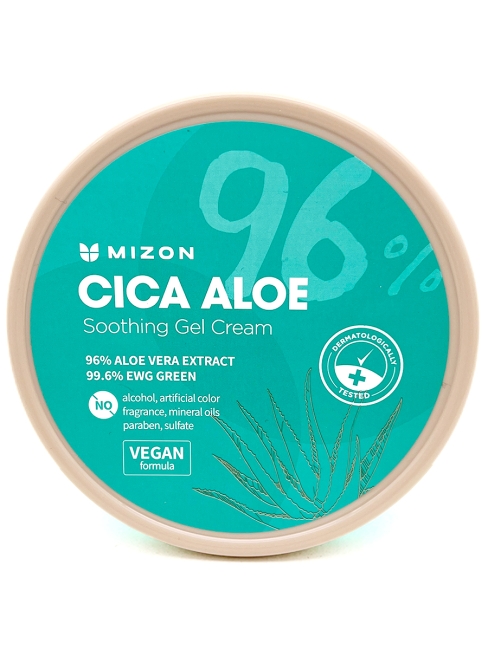 Mizon Успокаивающий гель-крем с экстрактами алоэ и центеллы азиатской Cica Aloe Soothing Gel Cream, 300 г Mizon Успокаивающий гель-крем с экстрактами алоэ и центеллы азиатской Cica Aloe Soothing Gel Cream, 300 г