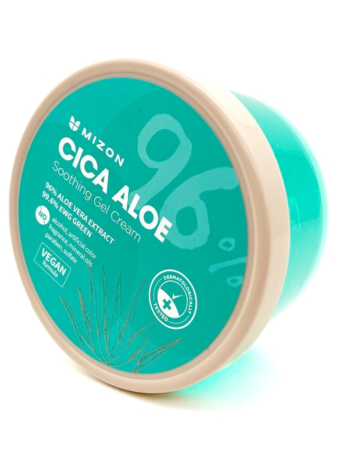 Mizon Успокаивающий гель-крем с экстрактами алоэ и центеллы азиатской Cica Aloe Soothing Gel Cream, 300 г Mizon Успокаивающий гель-крем с экстрактами алоэ и центеллы азиатской Cica Aloe Soothing Gel Cream, 300 г