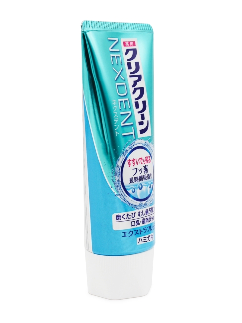 KAO Зубная паста от кариеса с микрогранулами экстра свежесть Clear Clean Nexdent Extra Fresh, 120 г