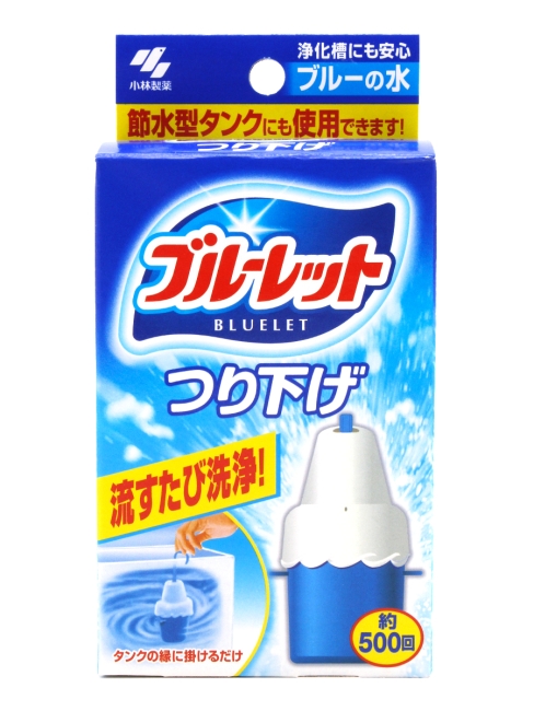 Kobayashi Очиститель воды для бачка унитаза в контейнере (многоразовая крышка + сменный блок) Bluelet Bowl Cleaner, 30 г Kobayashi Очиститель воды для бачка унитаза в контейнере (многоразовая крышка + сменный блок) Bluelet Bowl Cleaner, 30 г