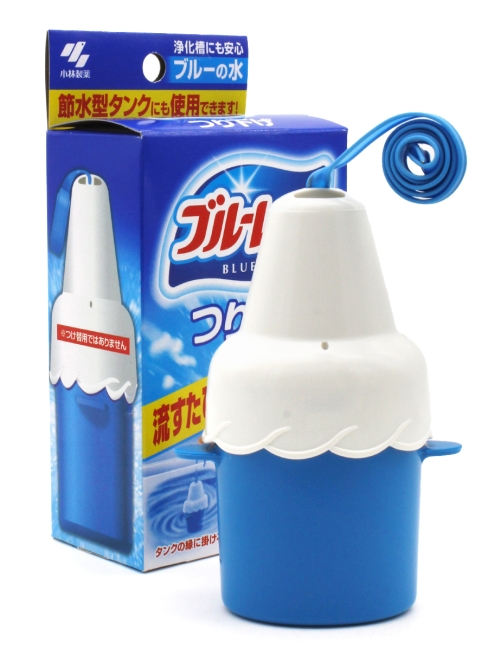 Kobayashi Очиститель воды для бачка унитаза в контейнере (многоразовая крышка + сменный блок) Bluelet Bowl Cleaner, 30 г Kobayashi Очиститель воды для бачка унитаза в контейнере (многоразовая крышка + сменный блок) Bluelet Bowl Cleaner, 30 г