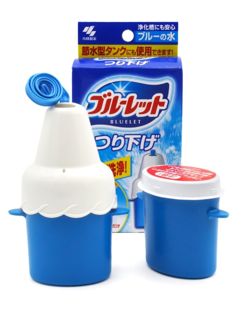 Kobayashi Очиститель воды для бачка унитаза в контейнере (многоразовая крышка + сменный блок) Bluelet Bowl Cleaner, 30 г Kobayashi Очиститель воды для бачка унитаза в контейнере (многоразовая крышка + сменный блок) Bluelet Bowl Cleaner, 30 г