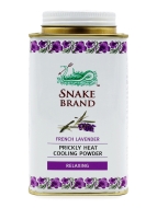 Snake Brand Тальк для тела охлаждающий Лаванда Lavender Prickly Heat Cooling Powder, 140 г