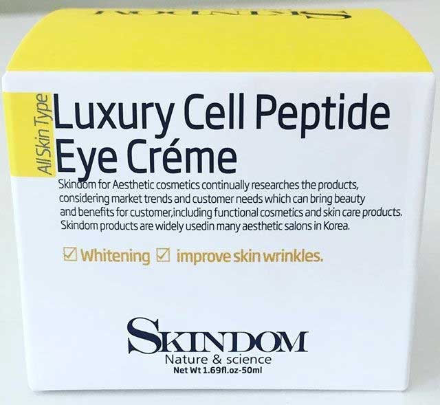 Skindom Luxury Cell Peptide Eye Cream Крем для кожи вокруг глаз с элитными клеточными пептидами, 50 мл Skindom Luxury Cell Peptide Eye Cream Крем для кожи вокруг глаз с элитными клеточными пептидами, 50 мл