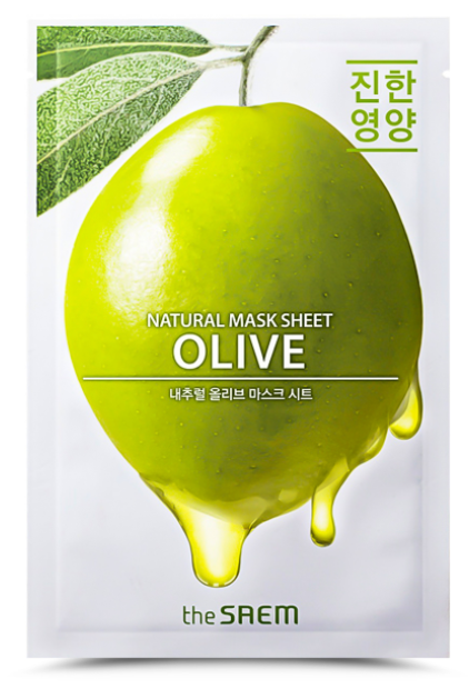 The Saem Маска на тканевой основе для лица с экстрактом оливы Natural Olive Mask Sheet , 21 мл The Saem Маска на тканевой основе для лица с экстрактом оливы Natural Olive Mask Sheet , 21 мл