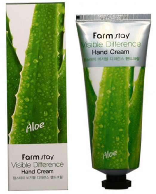 FarmStay Visible Difference Hand Cream Aloe Крем для рук с экстрактом Алоэ, 100 мл