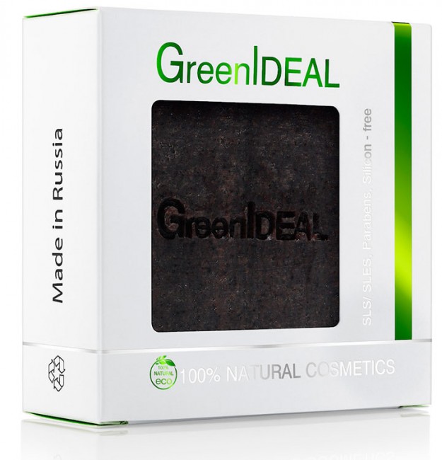 GreenIdeal Мыло черное, 100 г