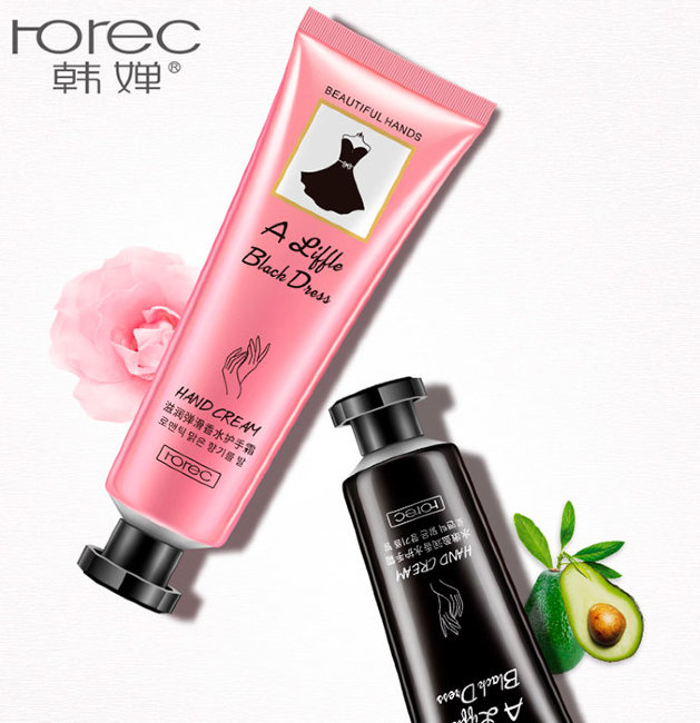 Rorec A Little Black Dress Hand Cream Парфюмированный крем для рук с экстрактом розы, 30 г