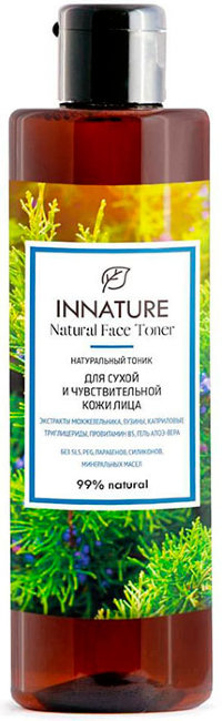 Innature Тоник для сухой и чувствительной кожи, 250 мл