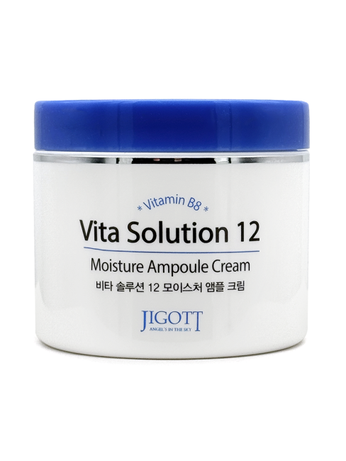 Jigott Крем для лица ампульный с витамином B8 Vita Solution 12 Moisture Ampoule Cream, 100 мл