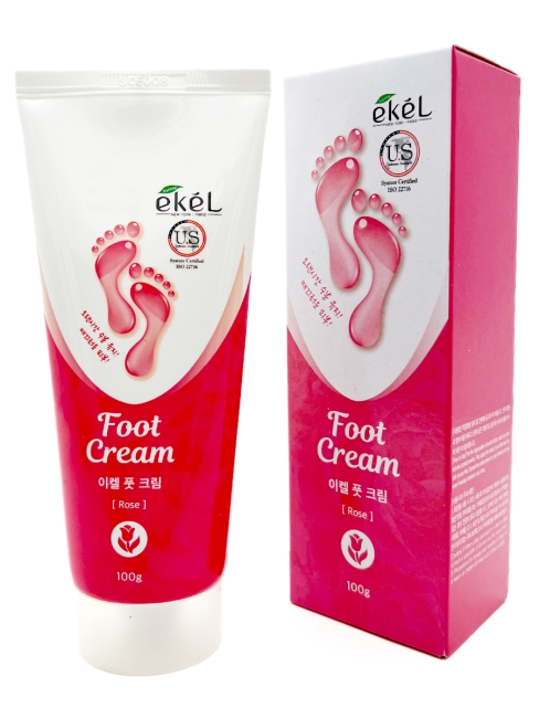 Ekel Крем для ног успокаивающий с экстрактом розы Foot Cream Rose, 100 г Ekel Крем для ног успокаивающий с экстрактом розы Foot Cream Rose, 100 г