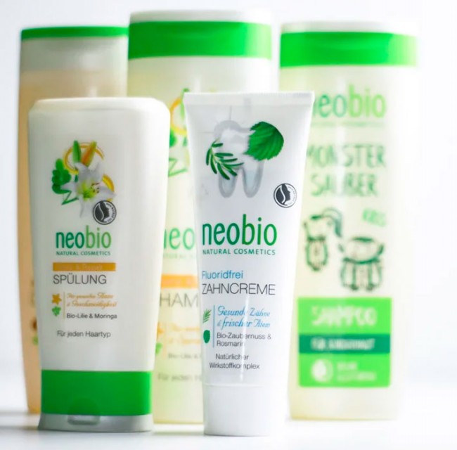 Neobio Зубная паста Без фтора, шалфей и мята, 75 мл