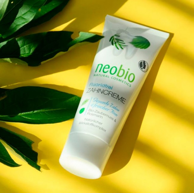 Neobio Зубная паста Без фтора, шалфей и мята, 75 мл